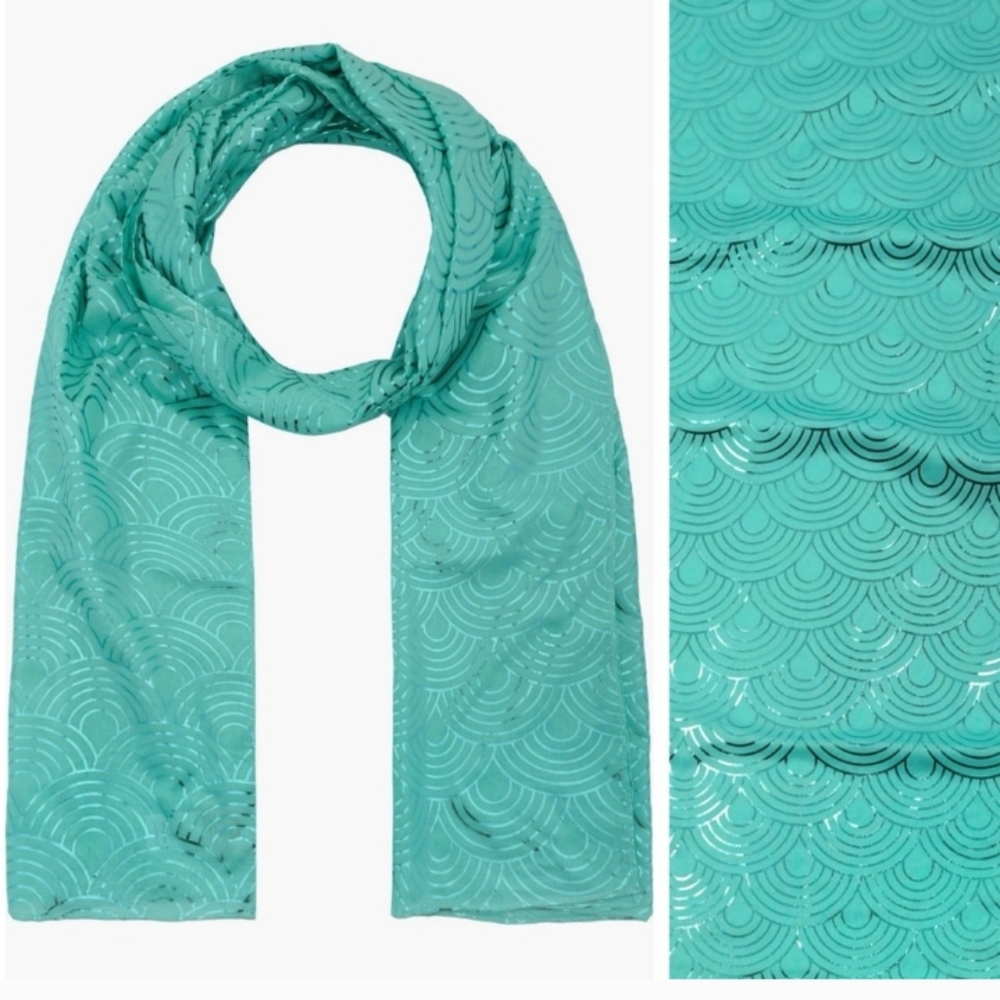 KURT GEIGER LONDON Metallic Rainbow Scarf